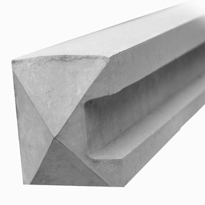 End concrete Fence Post according manufactured by AG Fencing In accordance with British Standard BS EN 12390-3:2019.