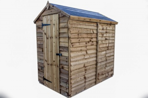 Overlap Wooden Sheds made with panel system for quicker assembly, our product include mineral felt for roofing, hinges, and fixings for the door.