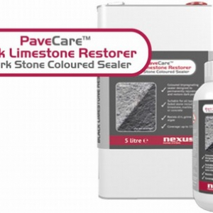 Our Black Limestone Restorer is a water-based sealer that contains a dark-colored pigment. This pigment impregnates into the surface of the natural stone
