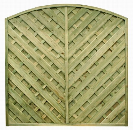 Madrid fence panel, in online tone and V boards shape