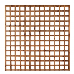 Trellis panel brown are perfect for your garden, manufactured with 38 x 16 laths pressure-treated, these are also traditional square trellis panel.   Our trellis panels are built with: Pressure-treated timber 28 x 16mm timber laths 16 x 47 Top Capping Rail