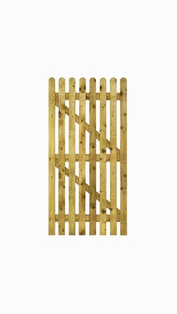 Green Picket Gate Flat Top is now available for delivery and collection. Our picket gates are pressure-treated to prevent rot and also to prolong longevity.