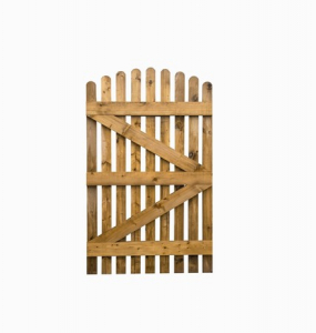 Brown Picket Gate Arch Top is now available for delivery and collection. Our picket gates are pressure-treated to prevent rot and also to prolong longevity.