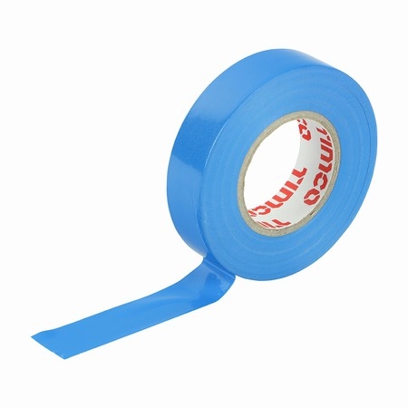 The PVC Insulation Tape-Blue 25m x 18mm is ideal to use for insulation of electrical wires and joints. You can easily tear it off by hand, can write on and cleanly remove from smooth surfaces.  The colours of PVC Insulation Tape indicate the voltage level and phase of the wire. They are also known as electrical tapes as they safety cover and insulate a broad range of cable types, wires and materials that can conduct electricity.