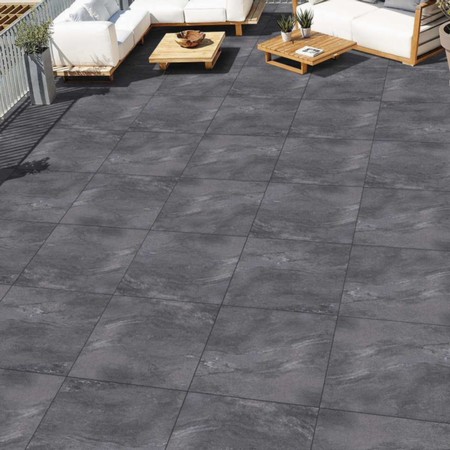 The Earthcore Grey Porcelain is a great alternative to a natural stone. It is low maintenance and looks great all year round.   Earthcore Porcelain paving provides a contemporary colour pallet with mid to dark grey tones perfectly aligned with modern garden designs trends. Consistent colours and straight edges help create the luxurious look to a garden.  The vitrified porcelain paving range is machine cut and finished with a slip-resistant texture suitable for any weather conditions. It is in fact also resistant to staining, mould, moss, salts & chemicals etc.  
